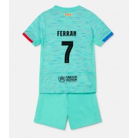 Barcelona Ferran Torres #7 3rd trikot Kinder 2023-24 Kurzarm (+ Kurze Hosen)